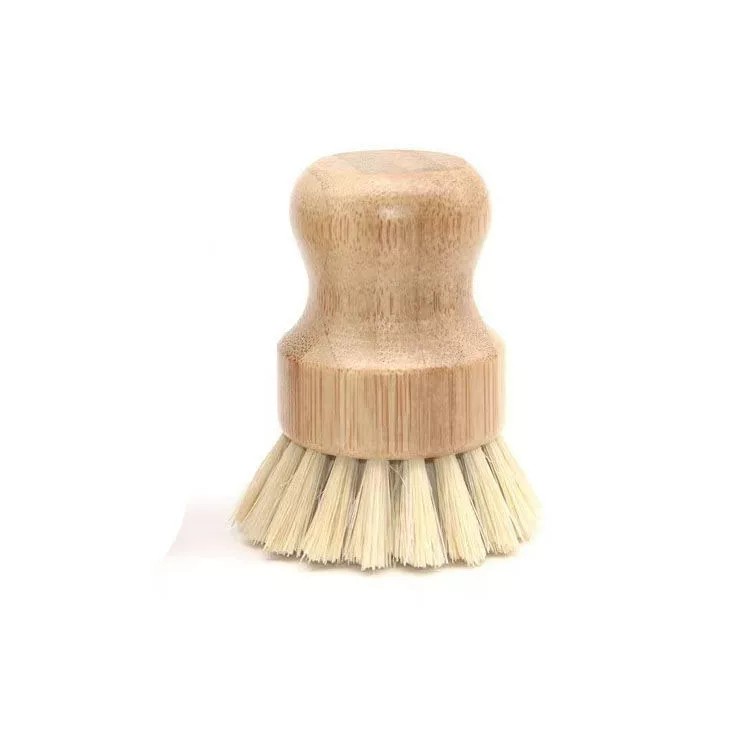 Bamboe schotel scrubborstel